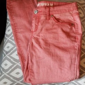 🌷 Cropped Jeans Salmon-pink 🌷